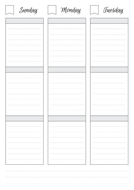 Simple weekly schedule template. It is undated, so you can keep it when it's necessary. There are three sections for every working day. You can create your own design by giving names for each one. Also, there is a note section at the bottom of the page. Sections available in this template: 7 days sections with boxes for dates,. Note sections on both pages,.  #weeklyplannerpdf #weeklyplanner #productivity #plannercommunity #planning Saturday Schedule, Free Printable Weekly Calendar, Helpful Pictures, Printable Weekly Calendar, Blank Weekly Calendar, Weekly Schedule Template, Marketing Calendar Template, Weekly Calendar Template, Free Printable Calendar Templates