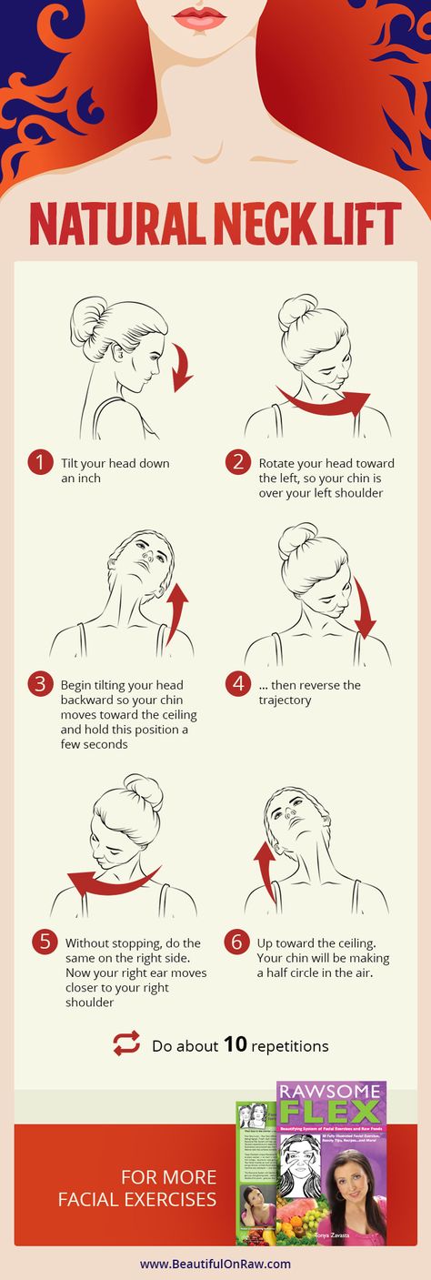 Learn how to achieve a natural neck lift: http://www.beautifulonraw.com/natural-neck-lift.html Membakar Lemak Perut, Chin Exercises, Neck Exercises, Neck Lift, Trening Fitness, Face Exercises, Minimalist Beauty, Yoga Facial, Facial Exercises