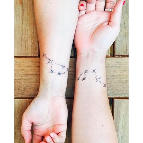 Seven Sisters Constellation, His And Hers Tattoos, Star Tattoo On Wrist, Pinky Promise Tattoo, Him And Her Tattoos, Iron Man Tattoo, Promise Tattoo, Sacred Tattoo, Heart Tattoo Wrist