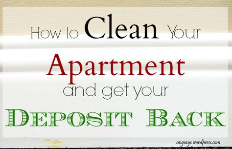 Cleaning an Apartment Clean Apartment, Resident Retention, Van Lines, Apartment Cleaning, Professional Tips, Deep Cleaning Tips, Apartment Life, Moving Tips, Moving Out