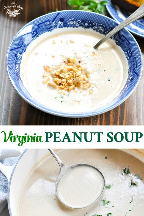 Usa Recipes, Peanut Soup Recipe, Peanut Butter Soup, Colonial Recipe, Medieval Recipes, Leftovers Soup, Peanut Soup, Roasted Butternut Squash Soup, Take A Step Back