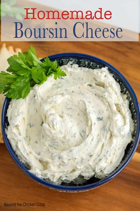 Homemade Boursin Cheese Homemade Boursin Cheese, Homemade Boursin, Crockpot Spinach Artichoke Dip, Crockpot Spinach, Boursin Cheese Recipes, Boursin Recipes, Cheese Recipes Homemade, Cheese Spread Recipes, Cheese Making Recipes