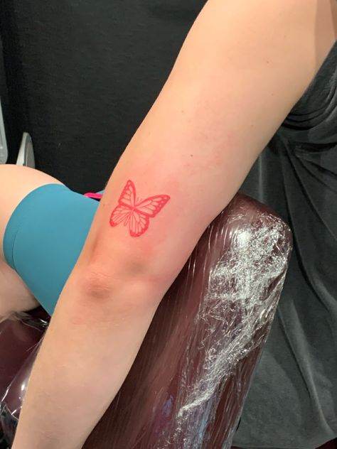 Red Butterfly Tattoo, Butterfly Wrist Tattoo, Red Butterfly, Wrist Tattoo, Wrist Tattoos, Butterfly Tattoo, Tattoos And Piercings, Fish Tattoos, I Tattoo