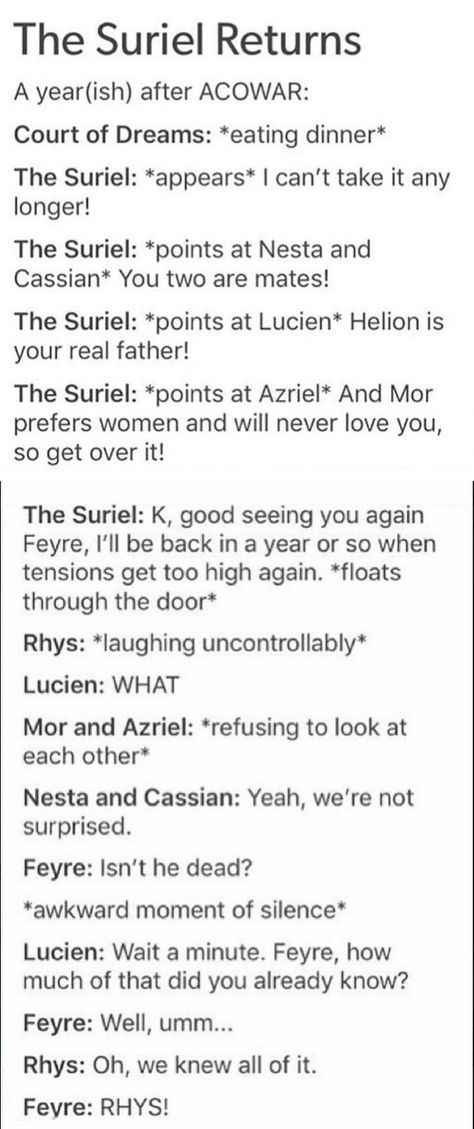 Suriel Acotar Quotes, Acotar The Suriel, Feyre And Suriel Acotar, Acotar Series Fanart, Feyre And The Suriel, Suriel Acotar Funny, Acotar Suriel Art, The Suriel Acomaf, Acotar Tumblr