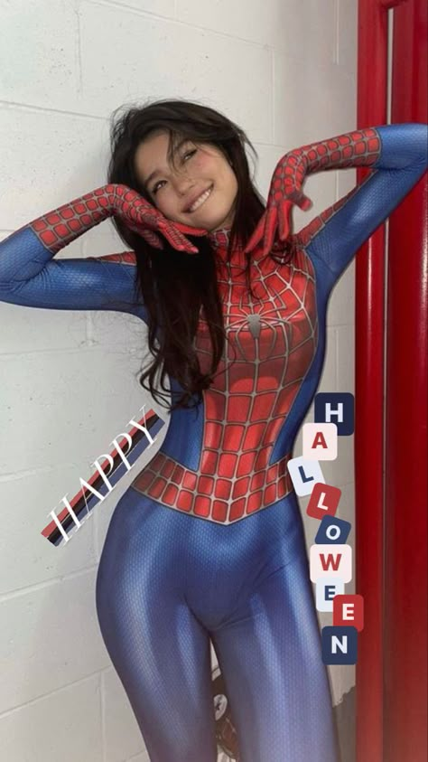 spiderman halloween costume for women and teen spiderman costume aesthetic Spiderman Costume Aesthetic, Hufflepuff Party, Spiderman Halloween Costume, Spiderman Halloween, Instagram Mask, Costume Aesthetic, Halloween Costume For Women, Facebook Meme, Spiderman Costume