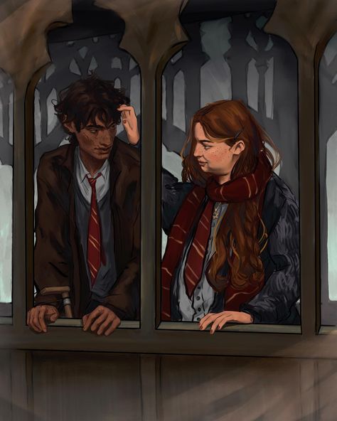 Remus And Lily, Gay Poses, Remus Lupin Fan Art, Evans Art, Boyfriend Aesthetic, Beard Boy, Marauders Fan Art, Lily Potter, Gay Outfit