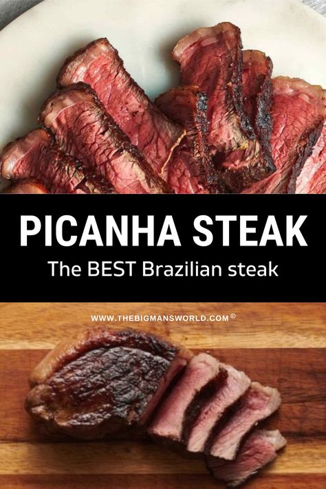 Picanha Steak Recipe, Picanha Recipe, Picanha Steak, Cap Steak, Brazilian Steak, Basque Food, Steakhouse Steak, Steakhouse Recipes, Grilled Recipes