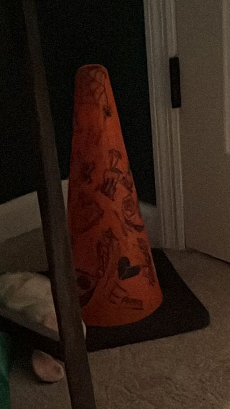 Messy Teenage Room Aesthetic, Traffic Cone In Bedroom, Traffic Cones Aesthetic, Traffic Cone Aesthetic Room, Teenage Dirtbag Bedroom Aesthetic, Teenage Dirtbag Room Decor, Traffic Cone Room Decor, Teenage Dirtbag Aesthetic Room, Teen Dirtbag Aesthetic