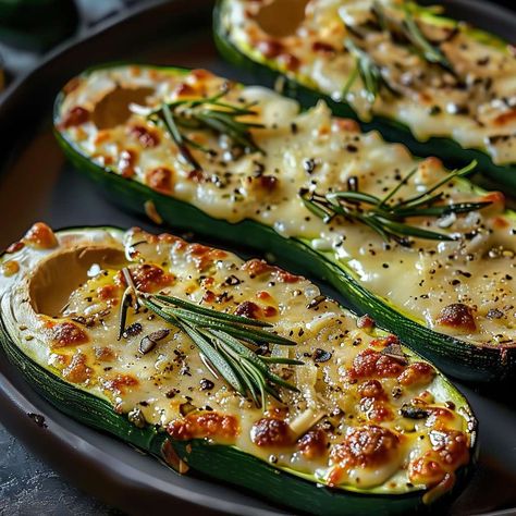 Zucchini Steaks, Sides For Steak, Zucchini Health Benefits, Garlic Zucchini, Zucchini Casserole Recipes, Man Recipes, Zucchini Cheese, Keto Zucchini, Healthy Gourmet