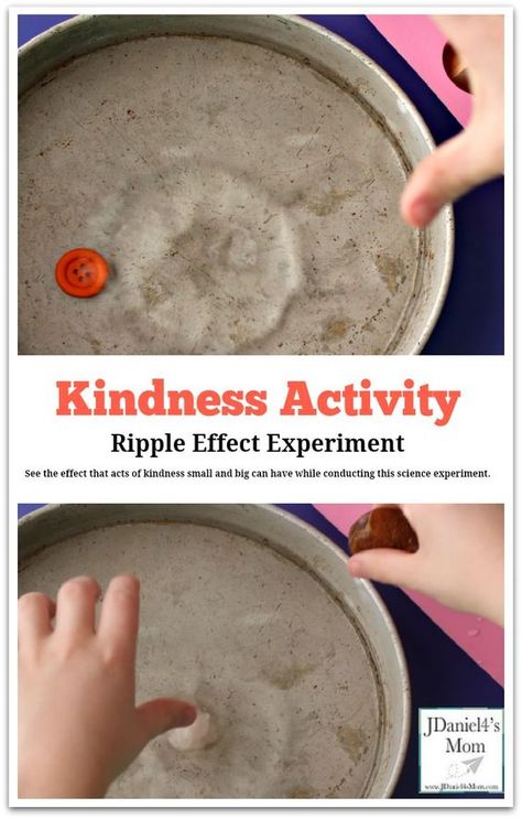 Kindness Activity Ripple Effect Experiment - This experiment illustrates how a small change like dropping an object into water can cause a ripple effect. This activity was created to go with the book book The Lion and The Mouse. It shares on a simple act of kindness can have a ripple effect. Kindness Activity Preschool, Mosaic Pumpkin, Preschool Friendship, Kindness Activity, The Lion And The Mouse, Kindness Lessons, Friendship Theme, Teaching Kindness, Friendship Activities