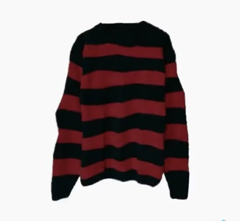 Red Black Outfit, Emo Clothes, Alt Clothes, One Piece Clothing, Tokio Hotel, Goth Outfits, Dream Clothes, Stripe Sweater, Red And Black