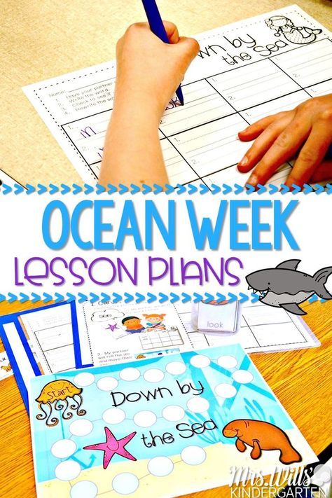 Fun lesson plan ideas to teach about oceans! Poems, center activities, informational writing, close reading, and craft ideas. #oceanweek #oceanlessonideas #oceancenters #sharkcraft Ocean Lesson Plans, Science Videos For Kids, Fun Lesson Plans, Lesson Plan Ideas, Abc Phonics, Preschool Art Projects, Kindergarten Lesson Plans, Science Videos, Center Activities