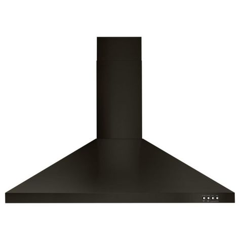 Whirlpool - 36 Inch 400 CFM Wall Mount and Chimney Range Vent in Black Stainless - WVW53UC6HV - WVW53UC6HV - Coast Appliances Chimney Range Hood, Range Vent, Kitchen Ventilation, Kitchen Hood, Tile Tools, Wall Mount Range Hood, Kitchen Hoods, Range Hoods, Task Lighting