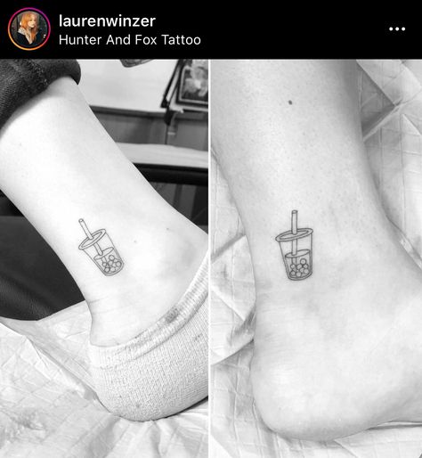 Tea Tattoo, Matching Friend Tattoos, Timeless Tattoo, Relationship Tattoos, Coffee Tattoos, Summer Tattoo, Bff Tattoos, Realistic Tattoo, Cute Tiny Tattoos