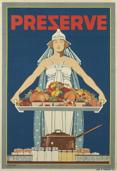 Preserve Ww2 Posters, Vintage Advertising Posters, Propaganda Posters, Advertising Poster, Preserving Food, Illustration Print, Vintage Ads, Vintage Advertisements, Fruits And Vegetables