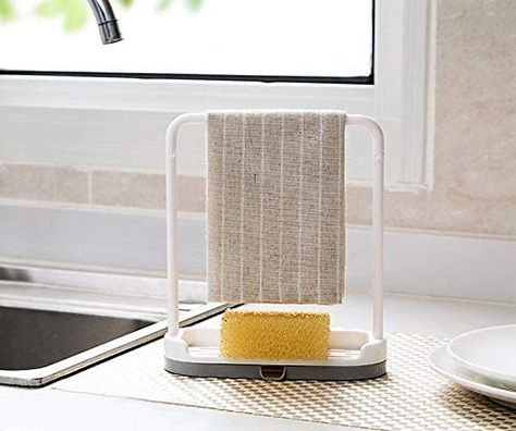 Kitchen Sink Caddy, Sink Sponge Holder, Kitchen Sponge Holder, Dish Sponge, Drying Rack Kitchen, Kitchen Sink Organizer, Buying Stuff, Over Sink, Hand Towel Holder