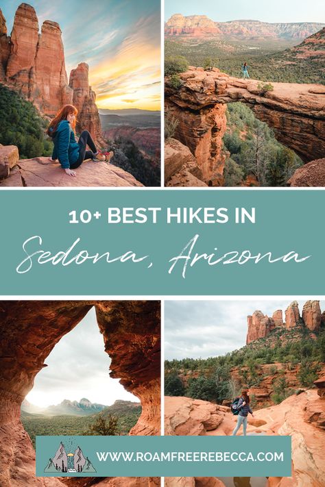 Sedona Hiking Guide: The 10+ Best Trails in Sedona For Epic Views & Stunning Photographs - Roam Free Rebecca Sedona Hiking, Hiking Checklist, Sedona Hikes, Hiking Guide, Sedona Az, Arizona Travel, Sedona Arizona, National Parks Trip, Hiking Tips