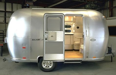 Airstream Bambi, Airstream Campers, Tiny Trailers, Small Trailer, Vintage Airstream, Vintage Caravans, Cool Campers, Airstream Trailers, Vintage Travel Trailers