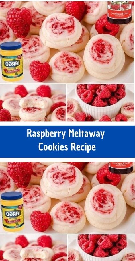 Raspberry Meltaway Cookies are soft & delicate & truly melt in your mouth! Perfect vanilla cookies topped with a sweet glaze swirled with raspberry jam. Raspberry Meltaway Cookies ~ these cookies have a lovely, bright raspberry almond flavor and just melt in your mouth! Easy cookie recipe you’ve got to try! If you’ve never had Jam Raspberry, Meltaway Cookies, Easy Cookie Recipe, Sweet Glaze, Quick Healthy Snacks, Raspberry Almond, Jam Cookies, Vanilla Glaze, Almond Flavor