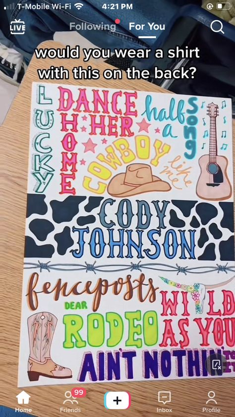 Country Song Lyrics Drawings, Cody Johnson Shirt Ideas, Cody Johnson Concert Outfit Ideas, Morgan Wallen Painting Ideas Easy, Morgan Wallen Drawing Ideas, Country Music Painting, Country Music Drawings, Cute Country Drawings, Morgan Wallen Painting Ideas