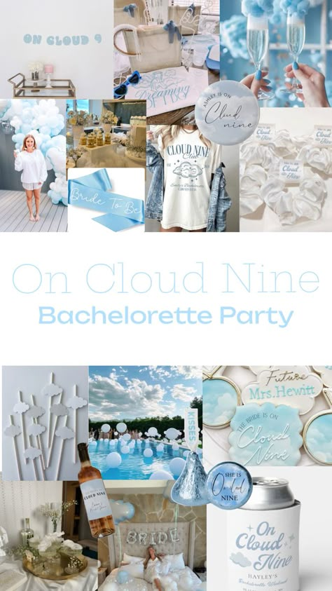 ON CLOUD NINE BACHELORETTE PARTY. On cloud 9. Bachelorette Party Ideas. Bachelorette Themes. Wedding Planning Ideas. Bachelorette Themes. Bachelorette Weekend. Bachelorette Party Planning. Wedding Planning Ideas. Bachelorette Inspo. Bachelorette Ideas. On Cloud 9 Bachelorette Party, Cloud 9 Bachelorette Party, On Cloud 9 Bachelorette, On Cloud Nine Bachelorette, Bachelorette Party Beach Theme, Bachelorette Party Planner, Bachelorette Inspo, Themes Wedding, Bachelorette Party Beach