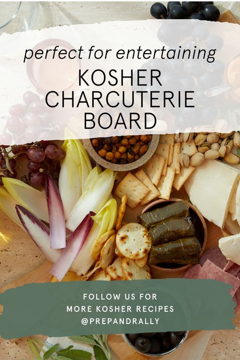 Embark on a culinary adventure with our tantalizing kosher charcuterie board, where the savory allure of traditional meats meets the delightful sophistication of vegan cheese. Immerse yourself in a world of flavor as you explore an array of artisanal vegan cheese options, each meticulously paired with complementary textures and tastes. Whether you're hosting a casual get-together or a lavish affair, our kosher charcuterie board is sure to impress even the most discerning palates. Kosher Charcuterie Board Ideas, Kosher Charcuterie Board, Protein Charcuterie Board, Summer Hosting, Kosher Snacks, Best Vegan Cheese, Whole Wheat Crackers, Water Crackers, Wheat Crackers