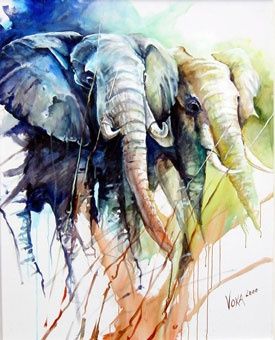 Voka!! what a painter... on Pinterest | Jimi Hendrix, Youtube and ... Watercolor Elephants, Voka Art, Spontaneous Realism, Elephant Clip Art, Watercolor Elephant, Elephant Painting, Elephant Art, Watercolor Animals, Wildlife Art