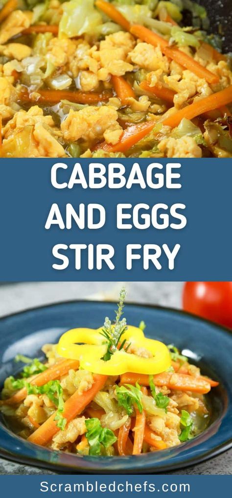 Cabbage Stirfry Healthy, Steak And Cabbage Stir Fry, Egg Cabbage Stir Fry, Chinese Fried Cabbage Recipes, Egg And Cabbage Breakfast, Cabbage And Egg Stir Fry, Egg Cabbage Recipe, Cabbage Egg Stir Fry, Stirfry Cabbage Recipes