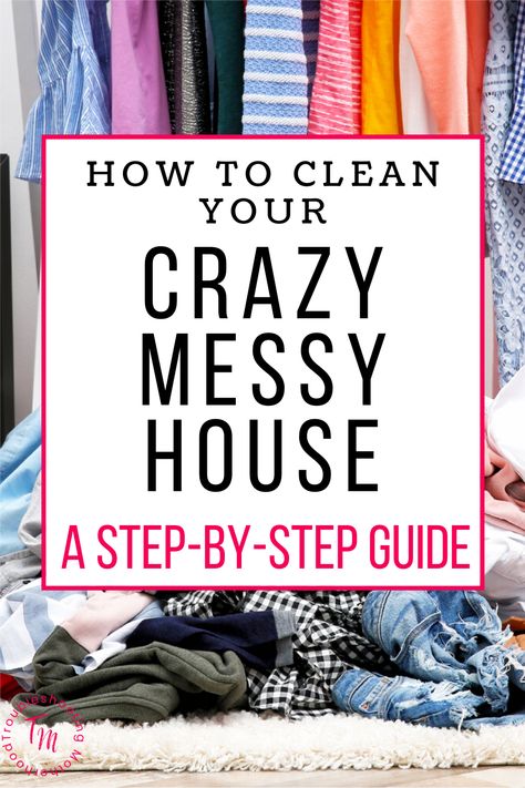 Clean Messy House, Easy House Cleaning, House Is A Mess, Deep Cleaning House, Deep Cleaning Hacks, Messy House, House Cleaning Checklist, Start Cleaning, Cleaning Guide