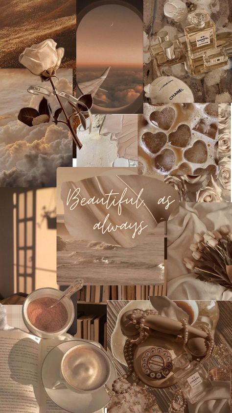 Ipad Lock Screen Wallpaper Aesthetic, Vision Board Collage Wallpaper Aesthetic, Brown Wallpaper Iphone, Aesthetic Beige Wallpaper, Cute Images For Wallpaper, Iphone Wallpaper Classy, Flower Wallpapers, Pretty Phone Wallpaper, Collage Background