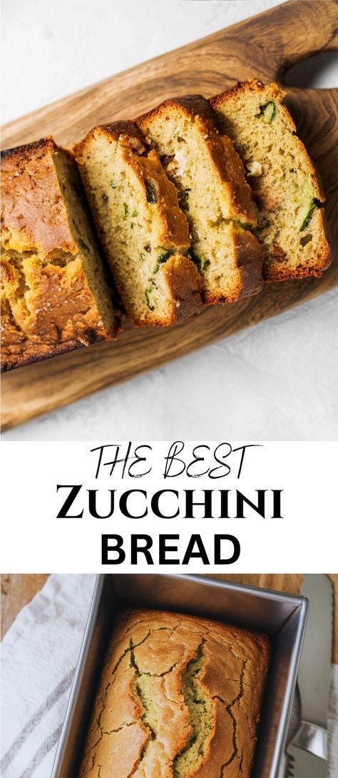 Savor the deliciousness of our Zucchini Bread recipe, where finely grated zucchini and small pieces of walnuts create a moist and flavorful loaf. Perfect for breakfast, a snack, or even dessert, this recipe is a delightful way to incorporate more vegetables into your diet while enjoying a sweet treat! Yummy Zucchini Bread Recipes, Zucchini Sweets, Zucchini Recipes Bread, Baking With Zucchini, Zuchini Baking Recipes, Best Zucchini Bread Recipe, Healthy Zucchini Recipes, Healthy Zucchini Bread, Zucchini Loaf