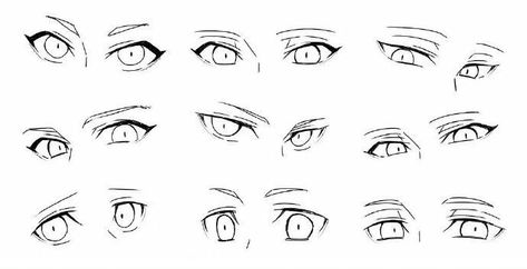 Eyes Types Drawings, Anime Nose, Facial Expressions Drawing, Drawing Face Expressions, Manga Eyes, 얼굴 드로잉, Eye Drawing Tutorials, Eyes Artwork, Digital Painting Techniques