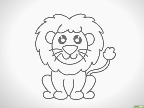 Lion Cartoon Drawing, Lion Drawing Simple, Lion Face Drawing, Silicon Valley Bank, Lion Sketch, Lion Drawing, Drawing Face, Easy Drawings For Kids, Art Friend