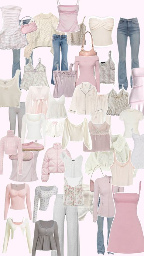 #coquette #dreamwardrobe #aesthetic #firstpost Coquette Girl Aesthetic Outfits, Coquette Clothing Aesthetic, Aesthetic Clothes Coquette, Girly Girl Outfits Aesthetic, Girly Outfits Ideas, Clean Coquette Aesthetic, Different Types Of Coquette, Coquette Outfit Inspo Pink, Where To Shop For Coquette Clothes