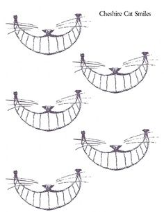 cheshire cat smile templates - Google Search Tattoo Gato, Cheshire Cat Smile, Cat Smile, Tattoos Pinterest, Onederland Party, Alice In Wonderland Tea Party Birthday, Sketch Note, Alice Tea Party, Mad Hatter Party