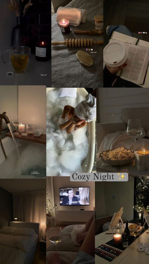 #Routine #aesthetic #goals #night }routine #selfcare Self Care Night Aesthetic, Self Care Night Ideas, Night Selfcare, Cozy Self Care, Night Routine Aesthetic, November Goals, December Goals, Bedtime Rituals, Self Care Night