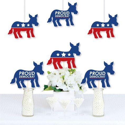 Democrat Election - Donkey Decorations DIY Democratic Political Party Essentials - Set of 20 Colorful Party Decorations, Diy Party Ideas, Balloon Display, Diy Party Supplies, Essentials Set, Coordinating Patterns, Party Essentials, Big Dot Of Happiness, Flag Bunting