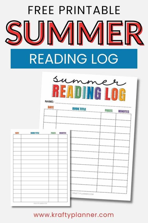 Dive into summer reading adventures with our printable reading log for kids! Track pages & minutes read. Download now & make this summer one for the books! Sight Word Flash Cards Free, Reading Log For Kids, Summer Reading Chart, Sight Word Flash Cards, Summer Reading Log, Reading Log Printable, Reading Charts, Sight Word Flashcards, Reading Logs