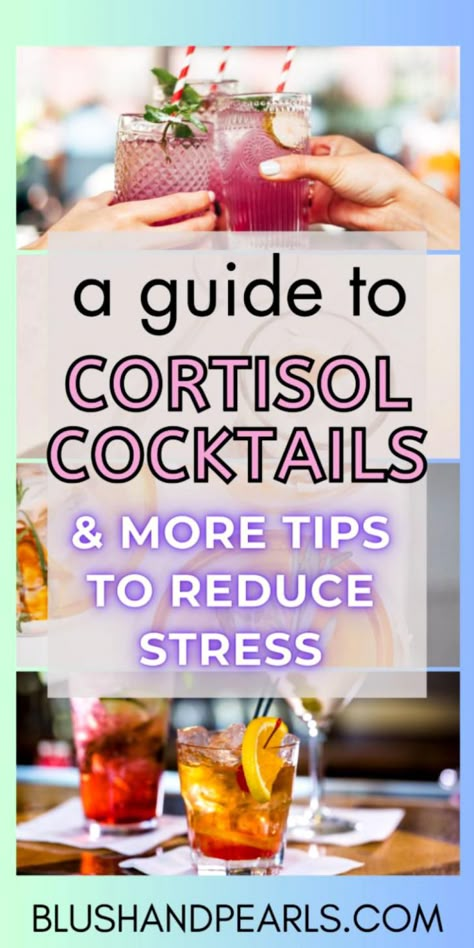 Learn what cortisol is and how this stress hormone can cause imbalances and healthy issues if it's too high. I also share helpful cortisol cocktails that help. Cortisol Reducing Exercise, Cortisol Reducing Drink, Cortisol Reduction Cocktail, Cortisol Reduction Diet Meal Plan, Adrenal Mocktail Recipe, Cortisol Detox Drink, Cortisol Mocktail Recipe, How To Lower Cortisol Levels, Cortisol Drink