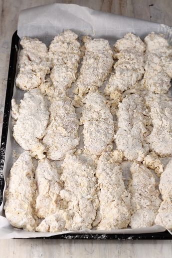 Batter For Chicken Tenders, Oven Fried Chicken Tenders, Homemade Chicken Strips, Fried Chicken Batter, Homemade Chicken Tenders, Chicken Batter, Chicken Strip Recipes, Homemade Fried Chicken, Fried Chicken Strips