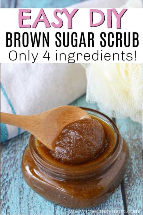 Try this DIY brown sugar exfoliating body scrub today. It is perfect for dry skin and gentle enough for your face and lips!  However, it’s tough enough for legs too! This DIY Vanilla body scrub recipe is quick and easy and much cheaper than store bought.  There are some many benefits to using a sugar scrub.  #onecrazymom #DIYbodyscrub #DIYs Brown Sugar Body Scrub, Brown Sugar Scrub, Body Scrub Recipe, Skin Care Routine For 20s, Homemade Scrub, Sugar Scrub Recipe, Face Scrub Homemade, Diy Body Scrub, Sugar Scrub Diy