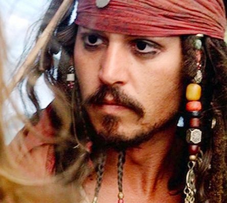 Hair beads. Actor Johnny Depp as Jack Sparrow. Jack Sparrow Beard, Johnny Depp Beard, Jack Sparrow Character, John Depp, Barnabas Collins, Johnny Depp Style, Kaptan Jack Sparrow, On Stranger Tides, Johnny Depp Movies