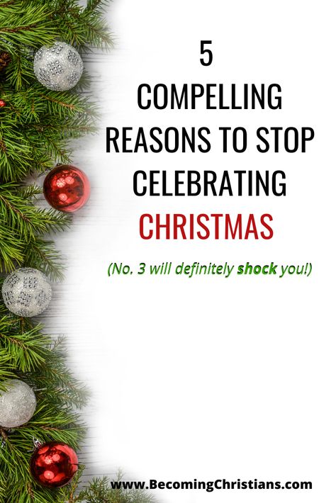 I Don't Celebrate Christmas, Secular Holiday Decorations, Not Celebrating Christmas, Mid Winter Christmas, Biblical Diet, Biblical Holidays, Sermon Ideas, Origin Of Christmas, Pagan Christmas