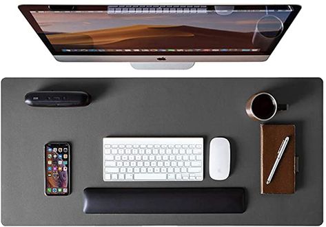 Amazon.com: Leather Desk Pad Protector,Mouse Pad,Office Desk Mat, Non-Slip PU Leather Desk Blotter,Laptop Desk Pad,Waterproof Desk Writing Pad for Office and Home (Gray,31.5" x 15.7"): Computers & Accessories Desk Top View, Mediterranean Furniture, Southwestern Furniture, Tuscan Furniture, Spanish Furniture, Leather Desk Pad, French Country Furniture, Desk Mouse Pad, Desk Writing