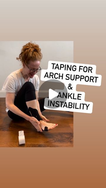 Sprained Ankle Taping, How To Tape Ankle For Support, Tibialis Posterior, Ankle Rehab, Ankle Taping, Good Range, Weak Ankles, K Tape, Ankle Sprain