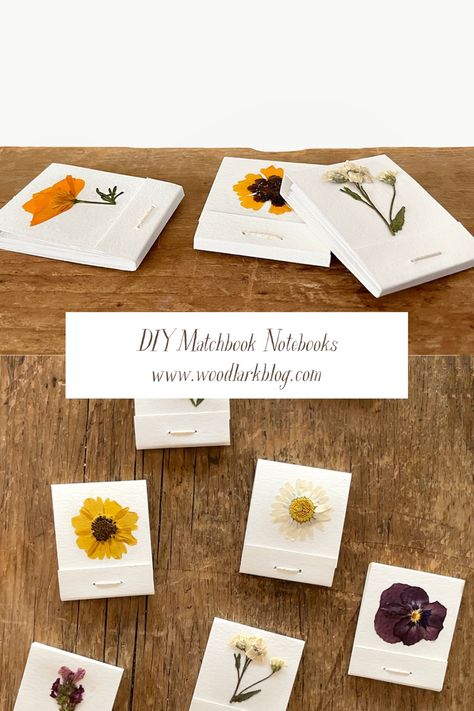 DIY Mini Matchbook Notebooks - Woodlark Blog Diy Matchbook Covers, Paper Notebook Diy, Matchbook Journal, Matchbook Template Free Printable, Diy Mini Notebook Handmade, Matchbook Crafts, Matchbook Notepad Diy, Diy Mini Sketchbook, Mini Art Projects