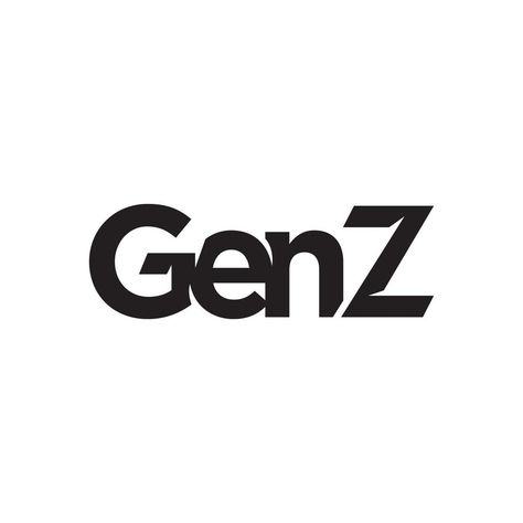 Gen Z Logo, Gen Z Art, Gen Z Design, Z Logo, Z Arts, Gen Z, Logo Fonts, Logo Images, Text Design