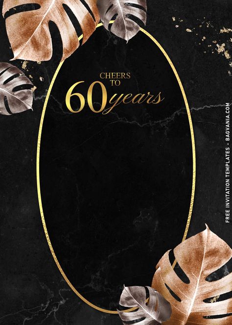 60th Birthday Invitations Men Free, 60th Birthday Logo Design, 60th Birthday Invitation Card Template, 60th Invitations Birthday, Invitation Card Design 60th Birthday, 60th Birthday Invite Template, 60 Birthday Invitation Ideas For Men, Free Digital Invitation Templates, 60th Birthday Background