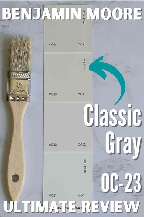 Bm Classic Gray Color Palette, Classic Gray Benjamin Moore Cabinets, Bm Classic Gray, Grey Bathroom Paint, Grey Paint Living Room, Grey Bedroom Paint, Off White Paint Colors, Benjamin Moore Classic Gray, Benjamin Moore Exterior