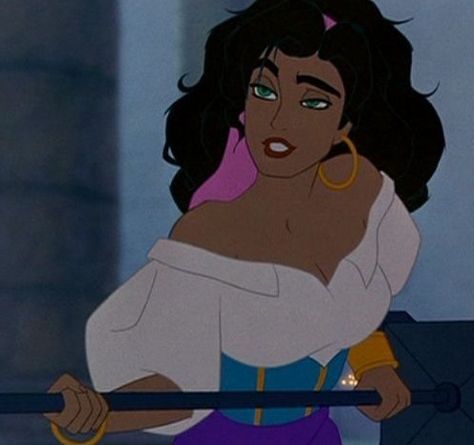 Hunchback Of Notre Dame, Notre Dame, Black Hair, A Woman, Disney, Hair, Blue, Black